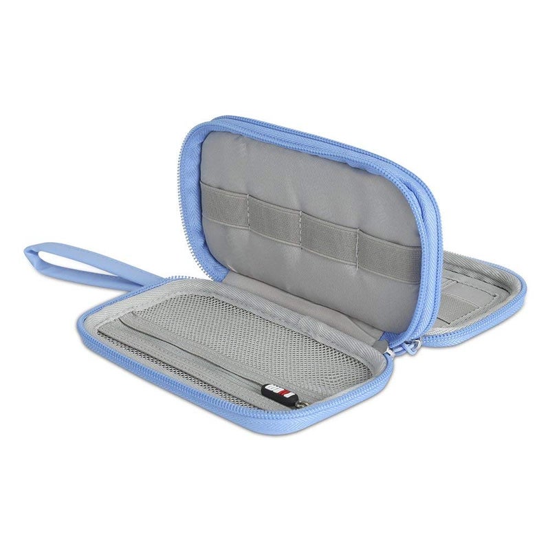 BUBM Hallart USB Flash Drive Case, Portable Waterproof Electronic Accessories Bag for USB Flash Drives, SD Cards,Earphone and Other Small Accessories 6.30 x 3.54 x 1.77 Inch,Blue - Image 4